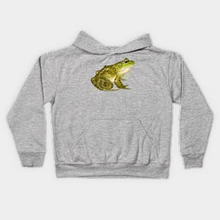 Bullfrog, Ruler of the Pond! Kids Hoodie